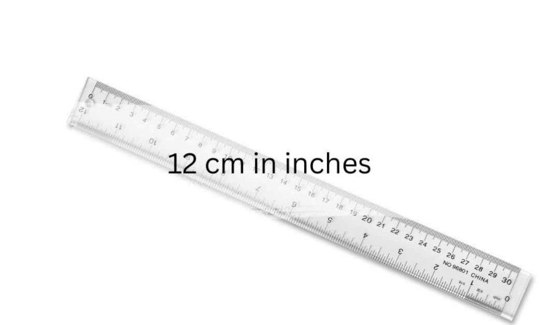 12 cm in inches